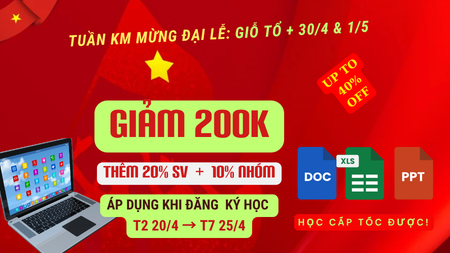KM Mừng Đại Lễ 30/4 & 1/5
